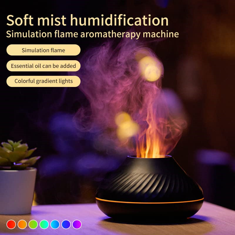 Volcanic Flame Aroma Diffuser Essential Oil Lamp 130ml