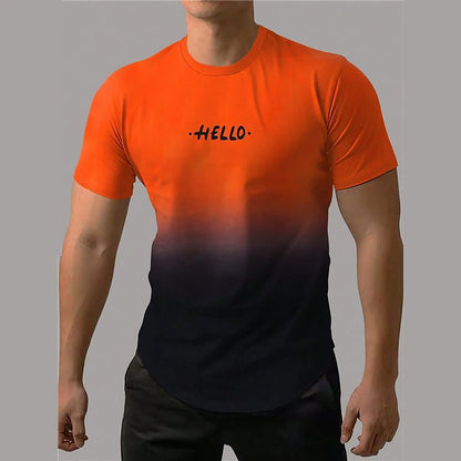 Men's Short-sleeved Sports T-shirt 3d Printing