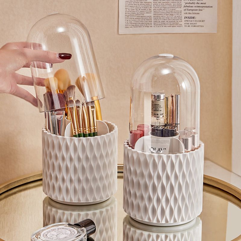 360 Rotating Large Capacity Transparent Makeup Organizer