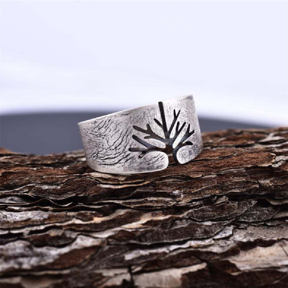 Titanium Steel Lucky Tree Ring