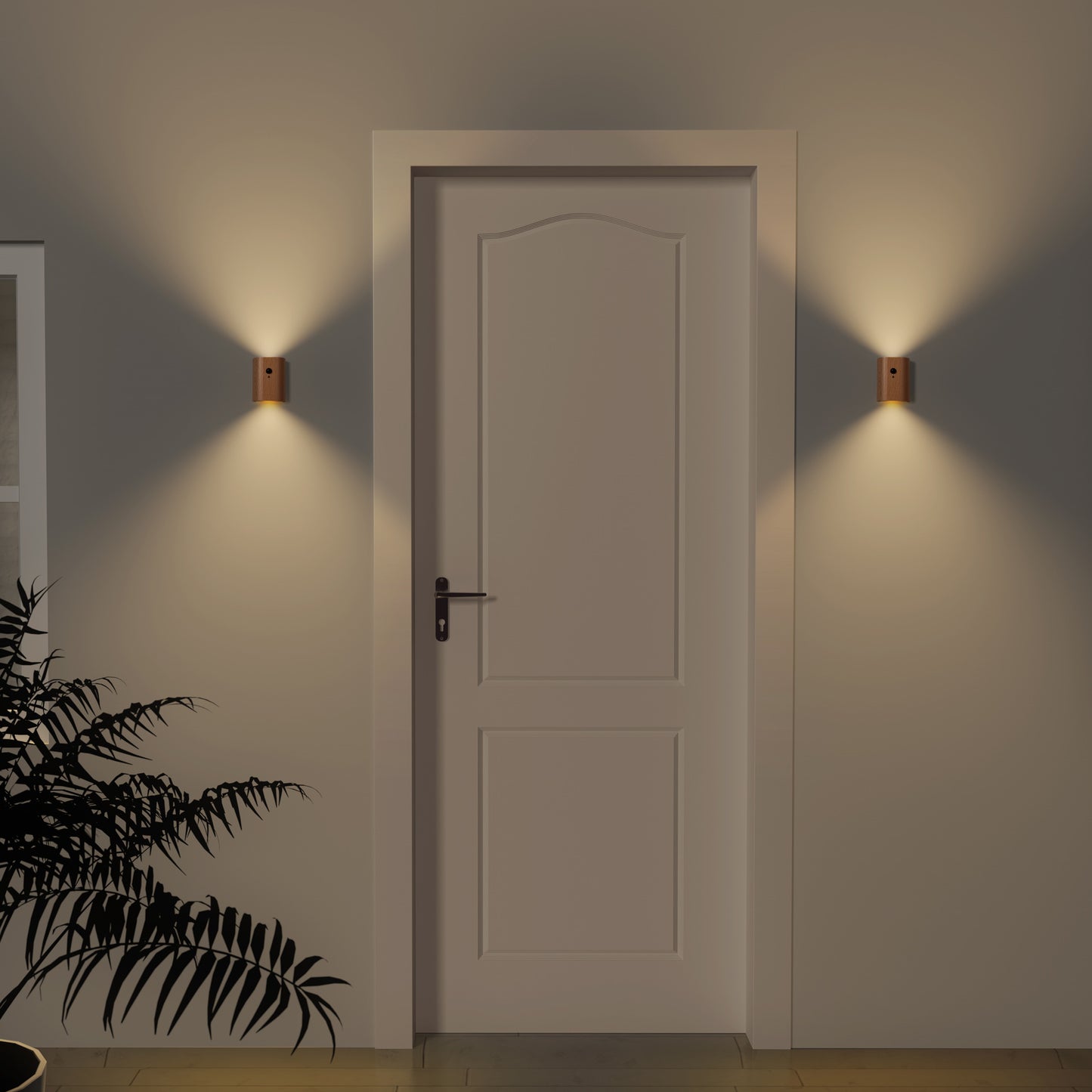 Solid Wood Grain Linkage Human Body Sensing LED Light