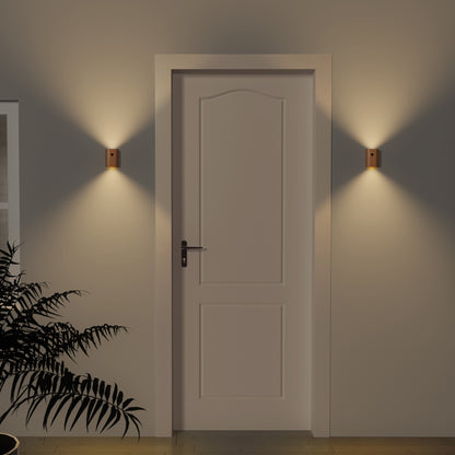 Solid Wood Grain Linkage Human Body Sensing LED Light