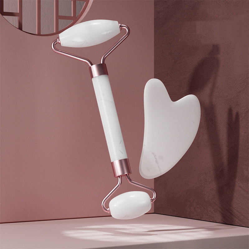 Gua Sha and Roller Massager Set Facial Muscle Relaxation