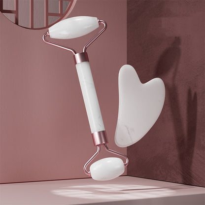 Gua Sha and Roller Massager Set Facial Muscle Relaxation