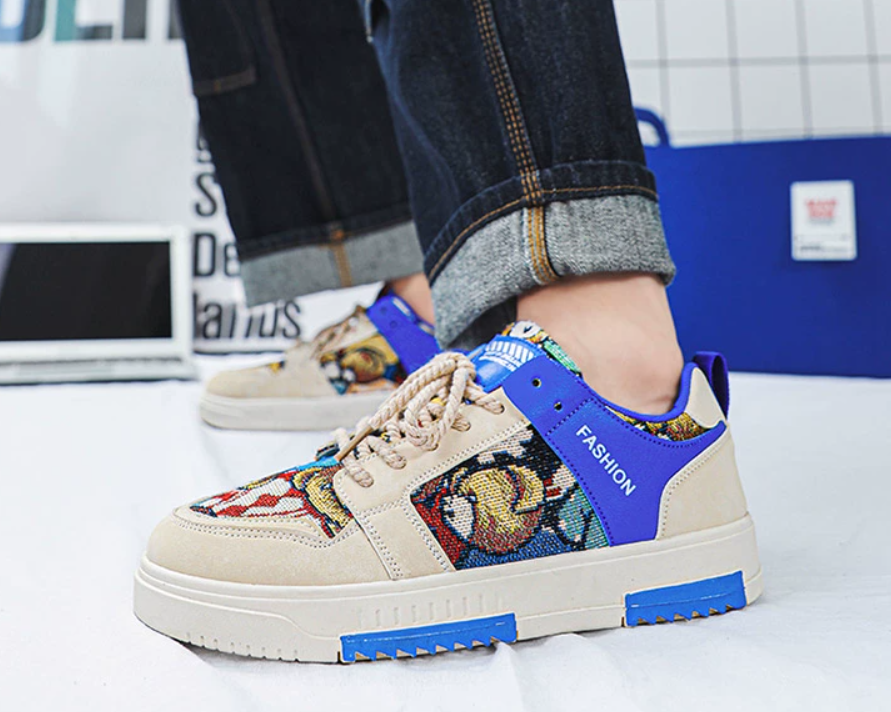 Zapatos de verano para hombre Zapatos planos casuales de moda todo fósforo