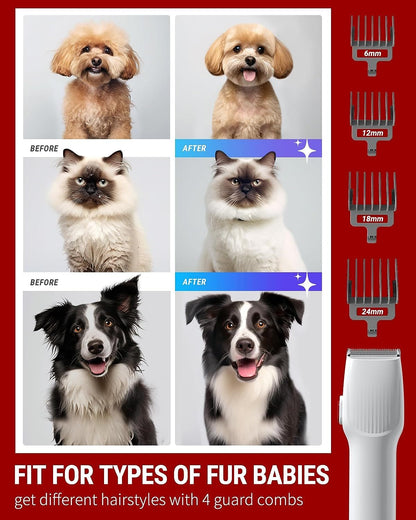 VacLife Pet Hair Vacuum For Shedding Grooming With Dog Clipper