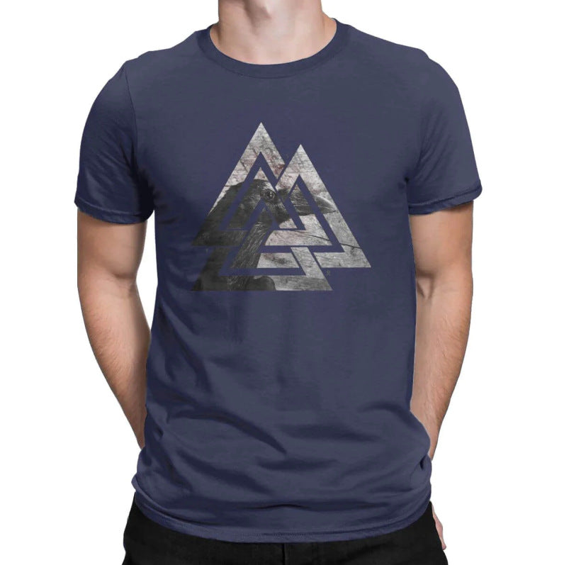 3d Printed T-shirt Men's Summer Tattoo Casual O Collar Top