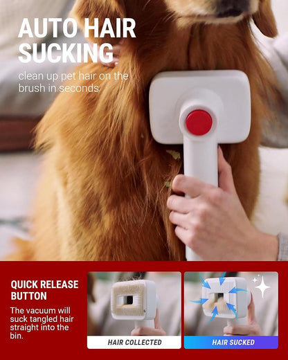 VacLife Pet Hair Vacuum For Shedding Grooming With Dog Clipper