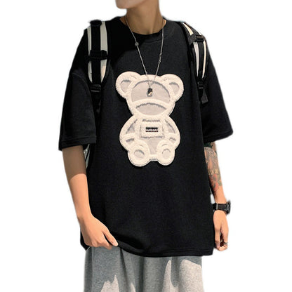 Camiseta casual de manga corta a juego para hombre