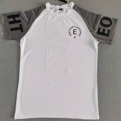 Men's Sports Fitness Slim Fit Stretch Exercise Ice Feeling Quick-drying T-shirt