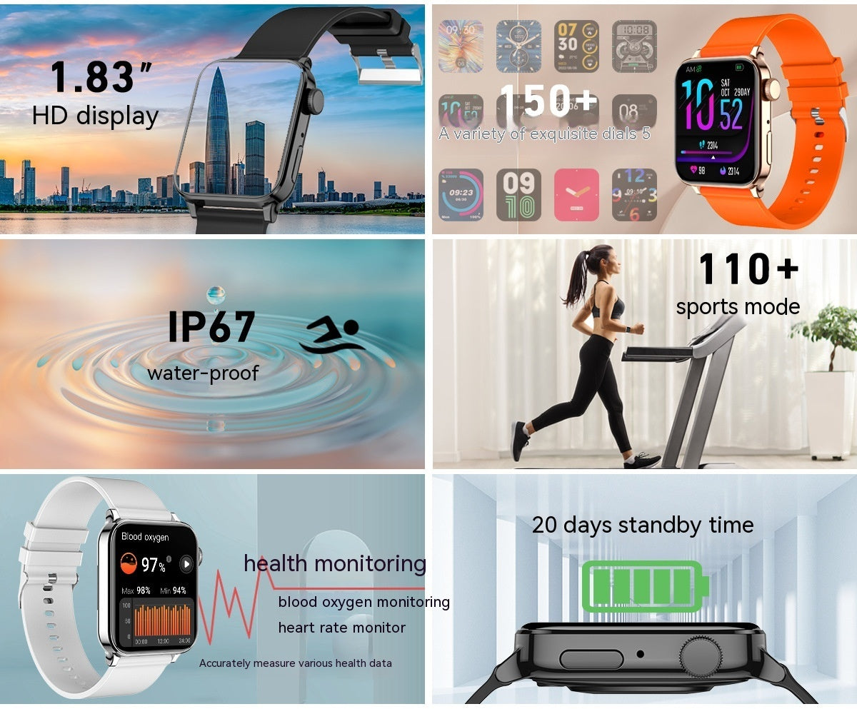 Smart Watch Real-time Sleep Blood Pressure Blood Oxygen Exercise Monitoring Watch
