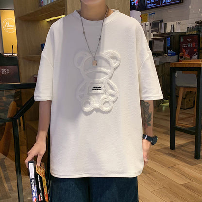 Camiseta casual de manga corta a juego para hombre