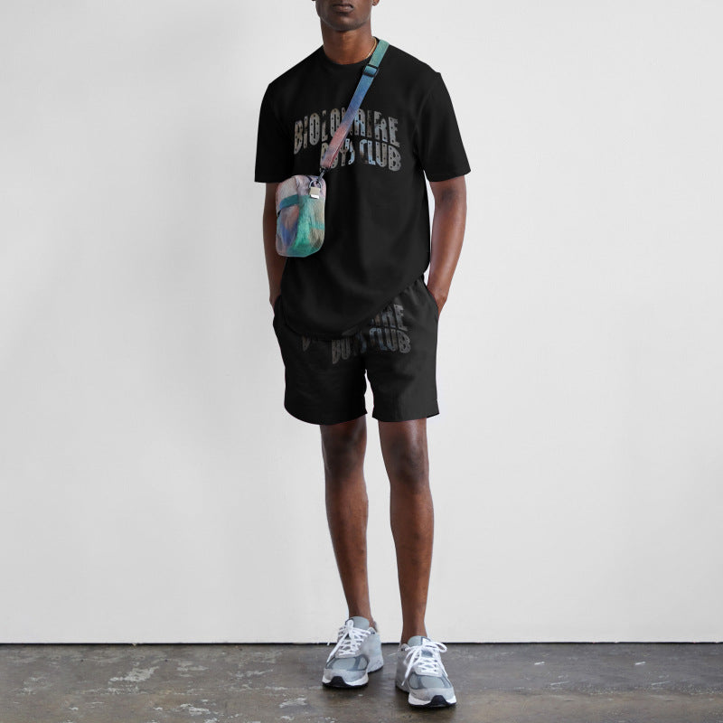 Men's Fashion Casual Shorts Printing Suit