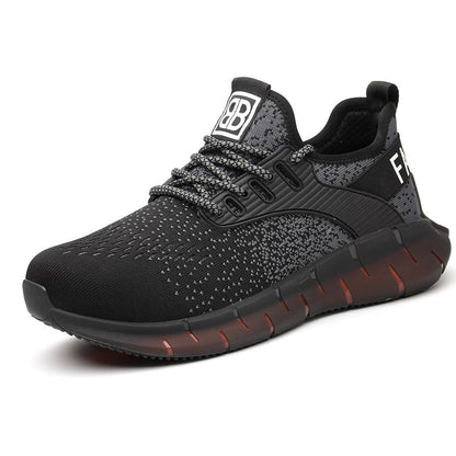 Zapatos antiolor transpirables con punta de acero informal a la moda para hombre