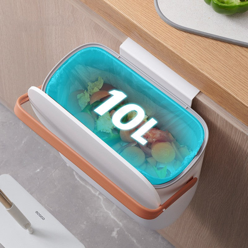 Kitchen Trash Can Wall Mounted Household Cabinet With Lid