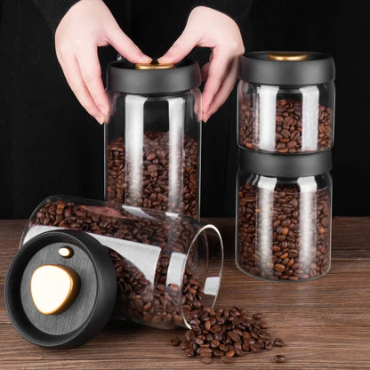 vacuum sealed jars, airtight glass container