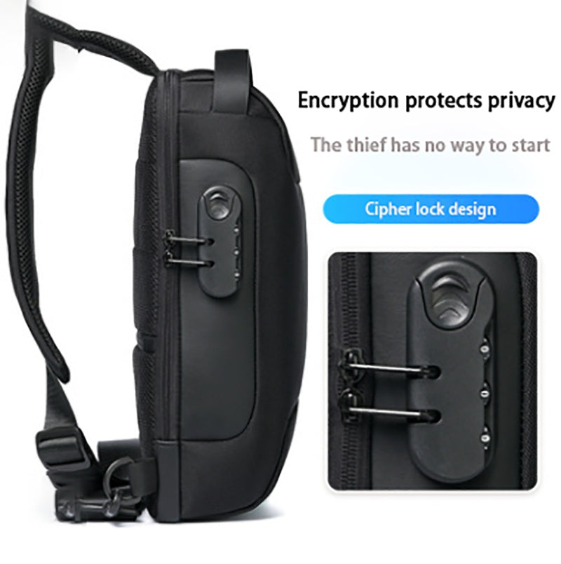 Waterproof USB Anti-theft Bag Oxford Crossbody Shoulder Bag