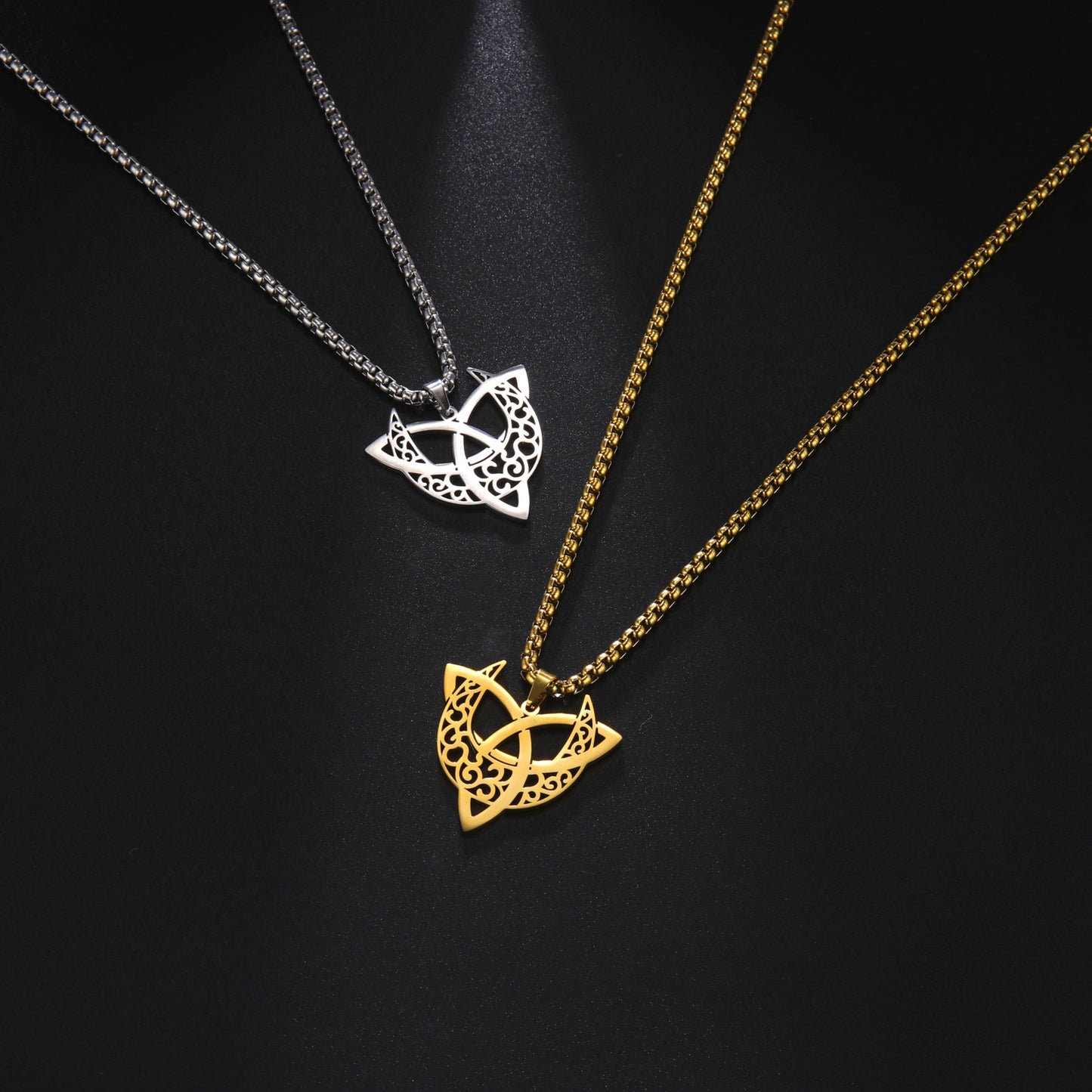 Titanium Steel Hollow Pattern Necklace