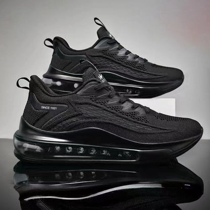 Zapatos de malla sin cordones con cojín de aire, zapatillas deportivas para hombre, zapatos casuales de moda que aumentan la altura