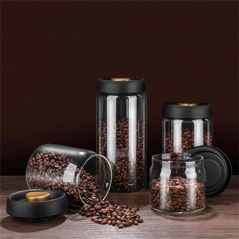vacuum sealed jars, airtight glass container