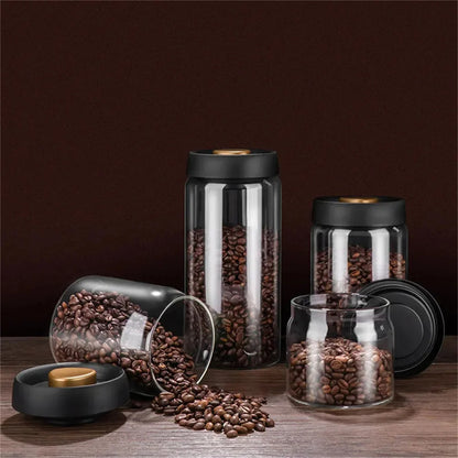 vacuum sealed jars, airtight glass container