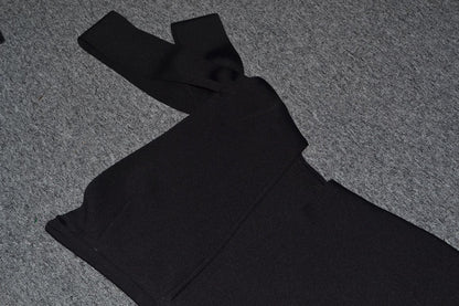 Vestido de una pieza con vendaje para mujer, hombros descubiertos, irregulares