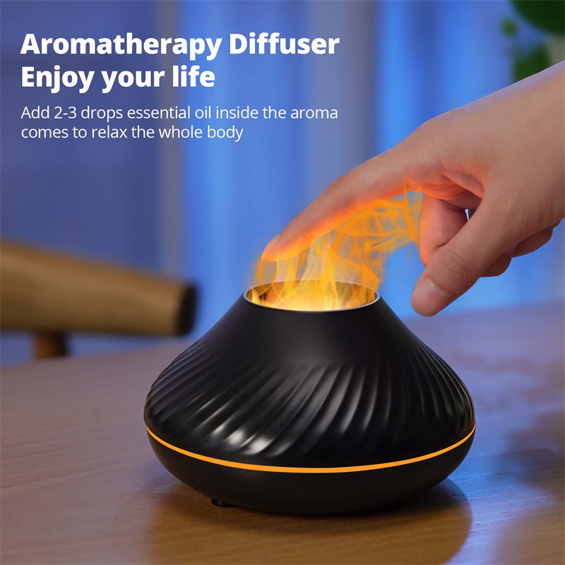 Volcanic Flame Aroma Diffuser Essential Oil Lamp 130ml