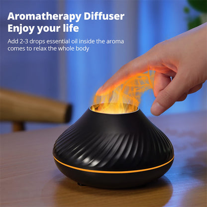 Volcanic Flame Aroma Diffuser Essential Oil Lamp 130ml