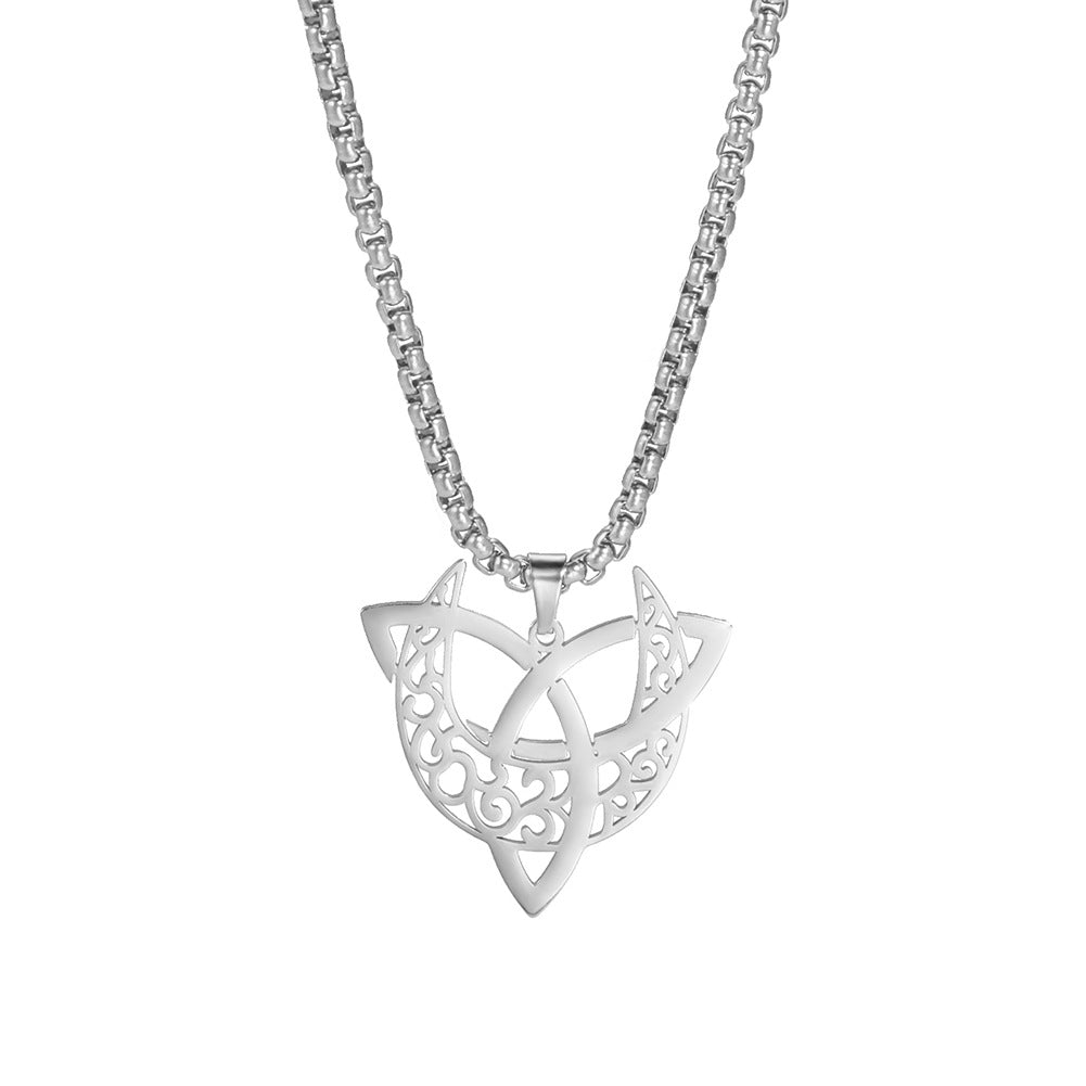Titanium Steel Hollow Pattern Necklace