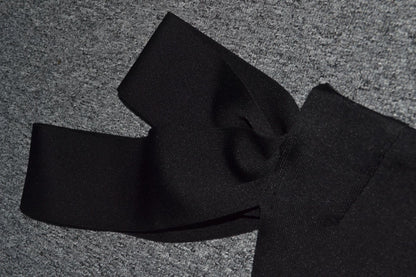 Vestido de una pieza con vendaje para mujer, hombros descubiertos, irregulares