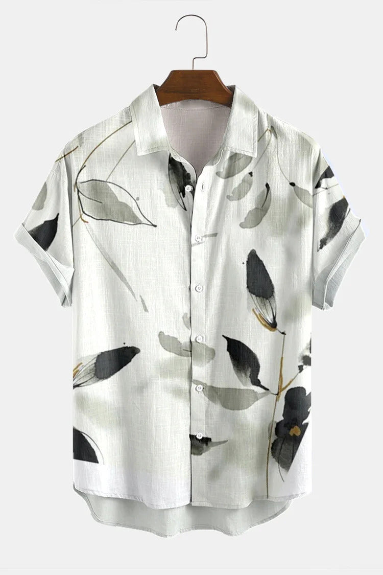 Hawaiian Shirt For Men 3d Light Color Short Sleeve