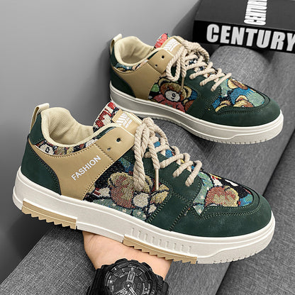 Zapatos de verano para hombre Zapatos planos casuales de moda todo fósforo