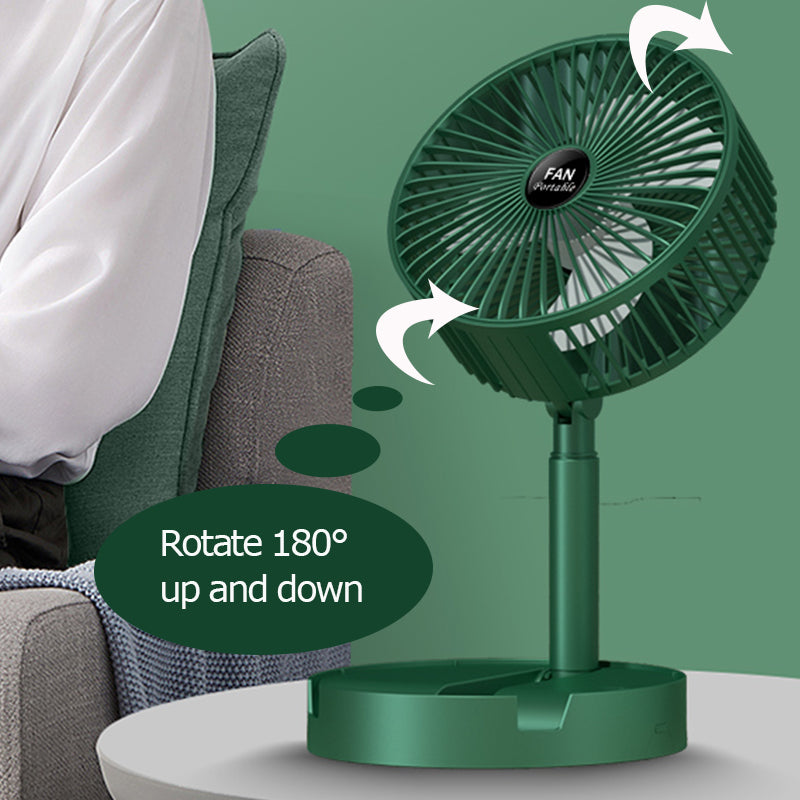 Desktop Home Telescopic Folding USB Charging Fan Portable
