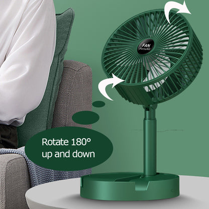 Desktop Home Telescopic Folding USB Charging Fan Portable