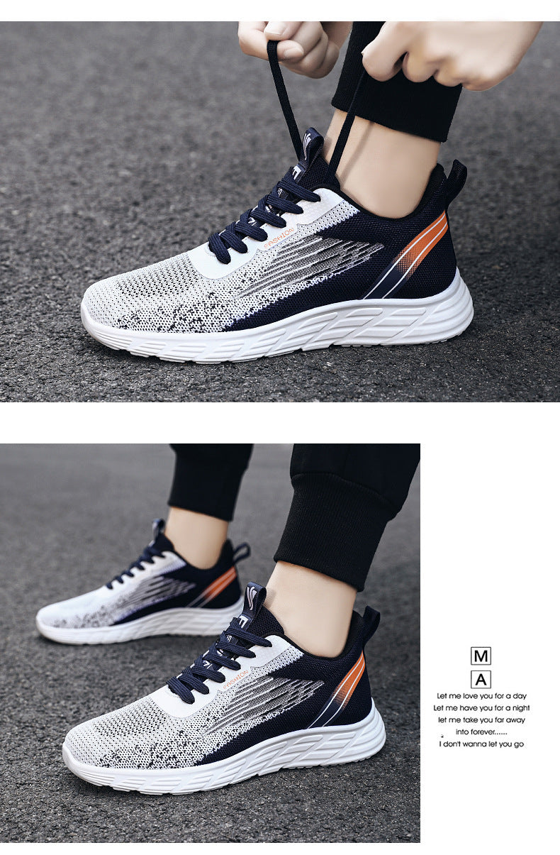 Sports Shoes Spring Style Breathable Flyknit Casual Pumps