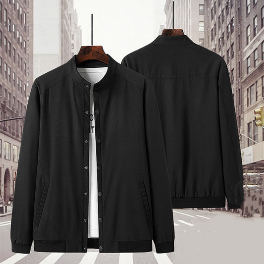 Men's Fashion Casual Solid Color Coat Top