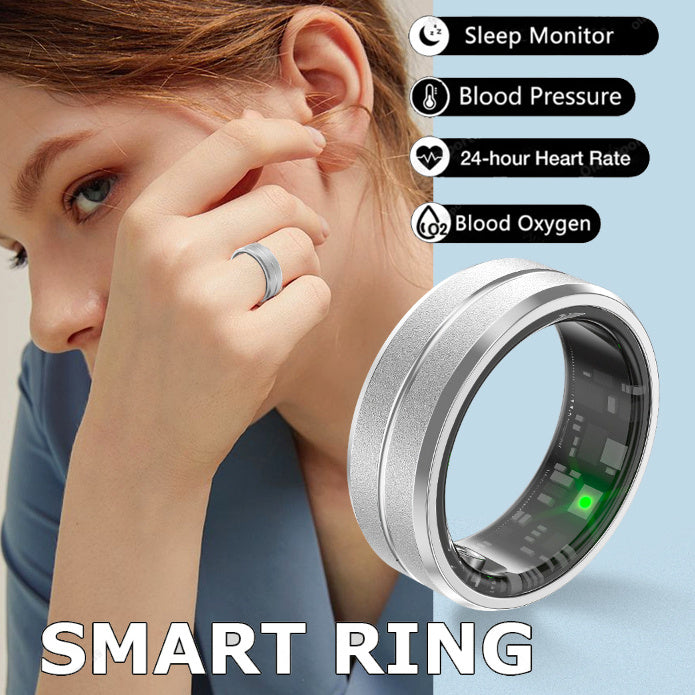 Smart Ring Heart Rate Monitoring Blood Oxygen Multi-sport Modes Waterproof