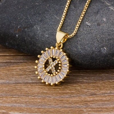 26 Letters Charm Gold Name Necklace Pendant